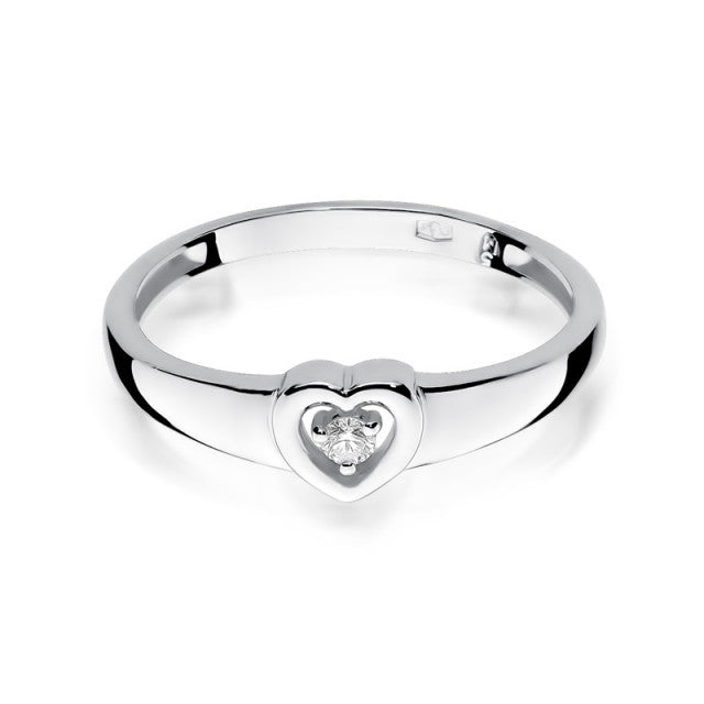 Inel Aur 14K cu Diamant Natural 0.04 ct, imaginea 5 din 11
