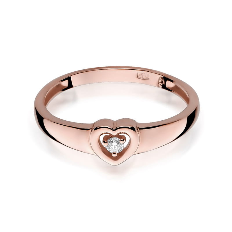 Inel Aur 14K cu Diamant Natural 0.04 ct, imaginea 9 din 11