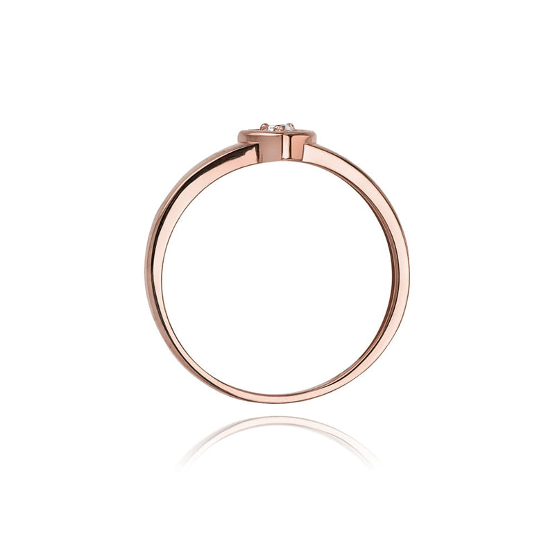 Inel Aur 14K cu Diamant Natural 0.04 ct, imaginea 10 din 11