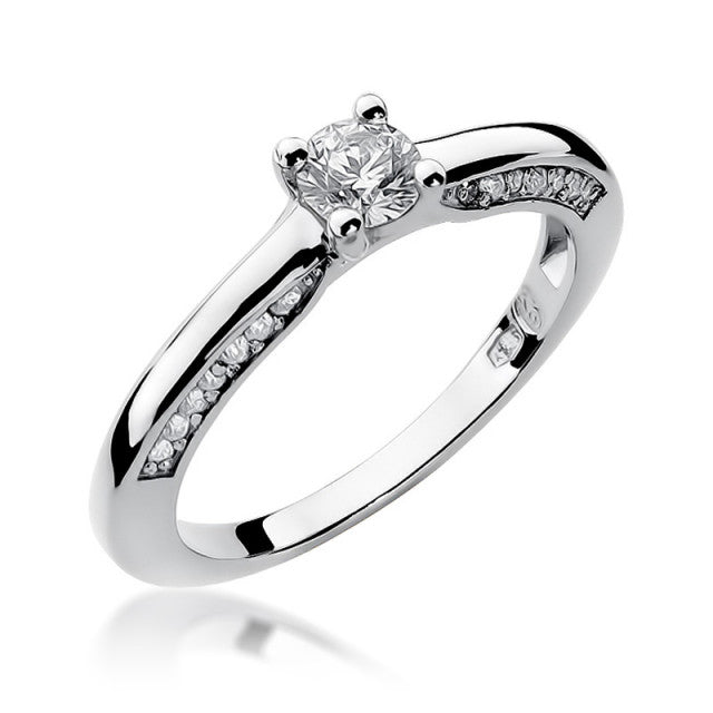 Inel Aur 14K cu Diamante Naturale 0.44 ct, imaginea 4 din 11