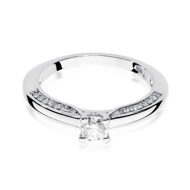 Inel Aur 14K cu Diamante Naturale 0.44 ct, imaginea 5 din 11
