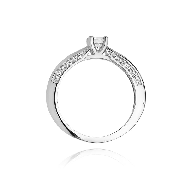 Inel Aur 14K cu Diamante Naturale 0.44 ct, imaginea 6 din 11