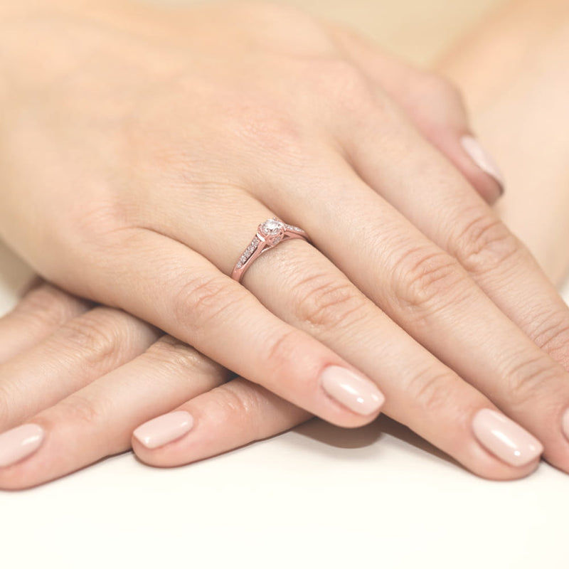Inel Aur 14K cu Diamante Naturale 0.33 ct, imaginea 11 din 11