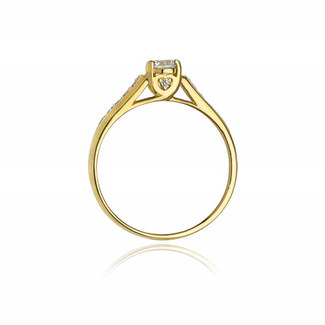 Inel Aur 14K cu Diamante Naturale 0.33 ct, imaginea 6 din 11