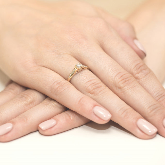 Inel Aur 14K cu Diamante Naturale 0.33 ct, imaginea 7 din 11