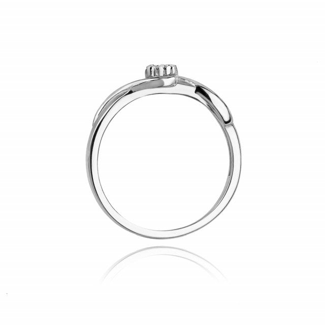 Inel Aur 14K cu Diamante Naturale 0.08 ct, imaginea 6 din 11