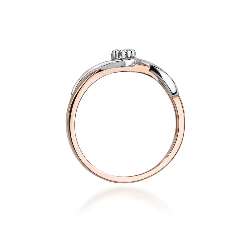 Inel Aur 14K cu Diamante Naturale 0.08 ct, imaginea 10 din 11