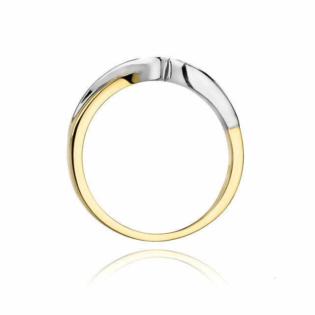 Inel Aur 14K cu Diamant Natural 0.05 ct, imaginea 3 din 11