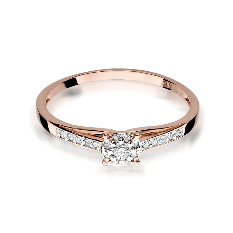 Inel Aur 14K cu Diamante Naturale 0.13 ct, imaginea 9 din 11