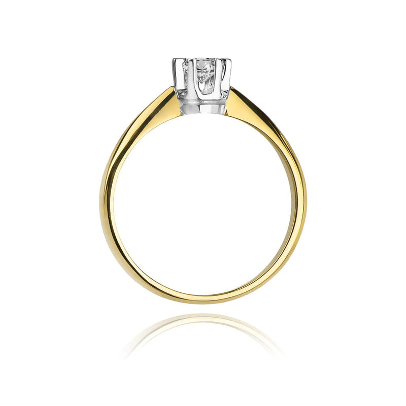 Inel Aur 14K cu Diamant Natural 0.23 ct, imaginea 3 din 10
