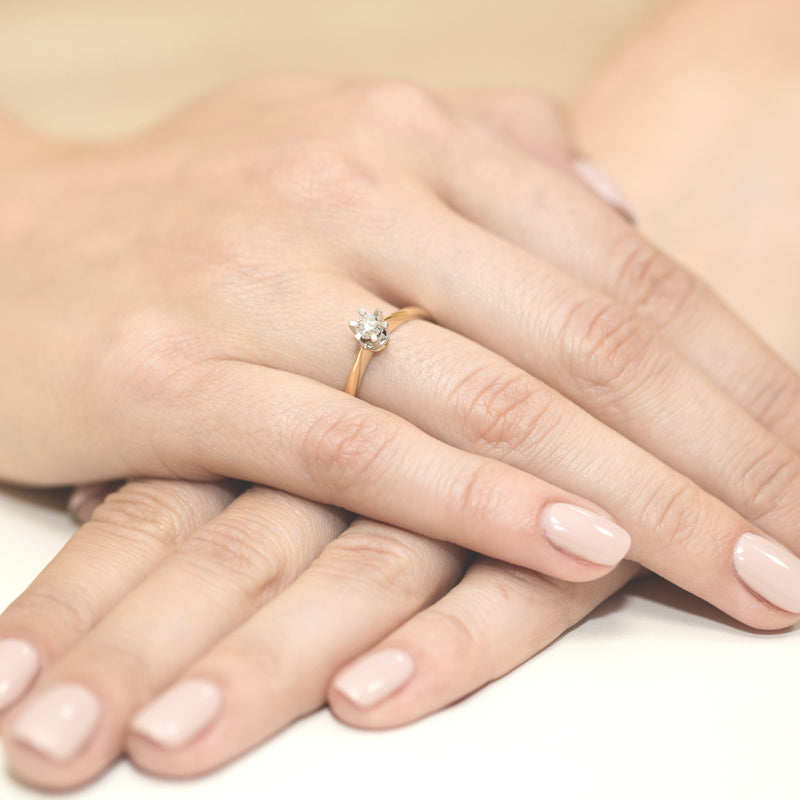 Inel Aur 14K cu Diamant Natural 0.23 ct, imaginea 7 din 10