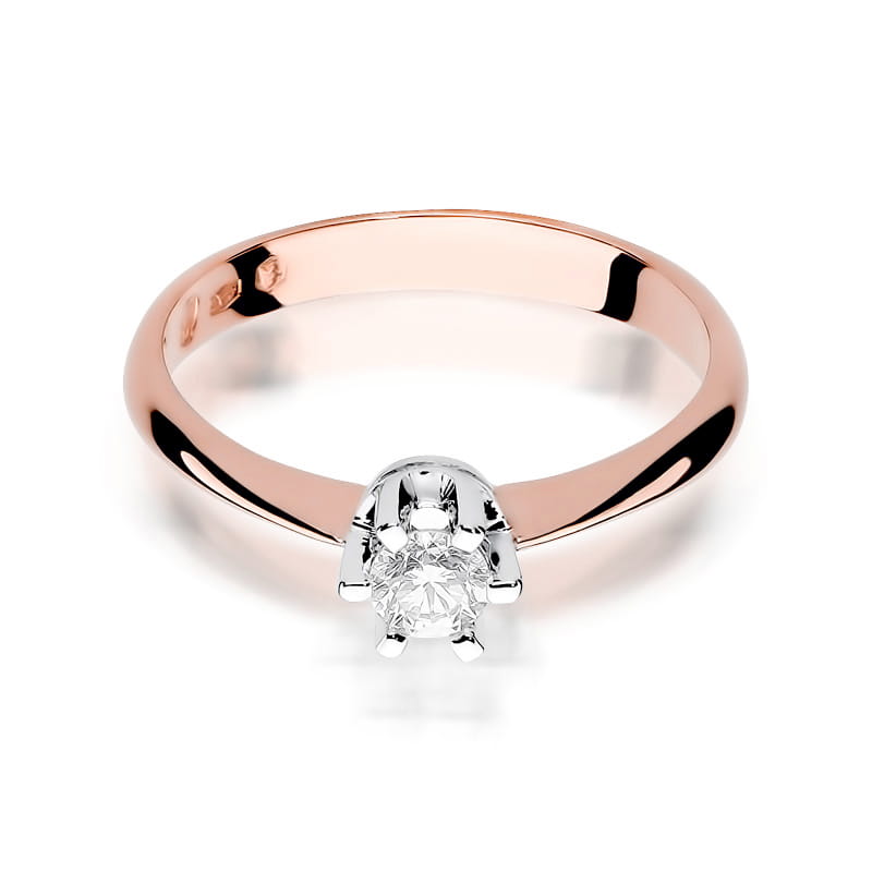 Inel Aur 14K cu Diamant Natural 0.23 ct, imaginea 9 din 10
