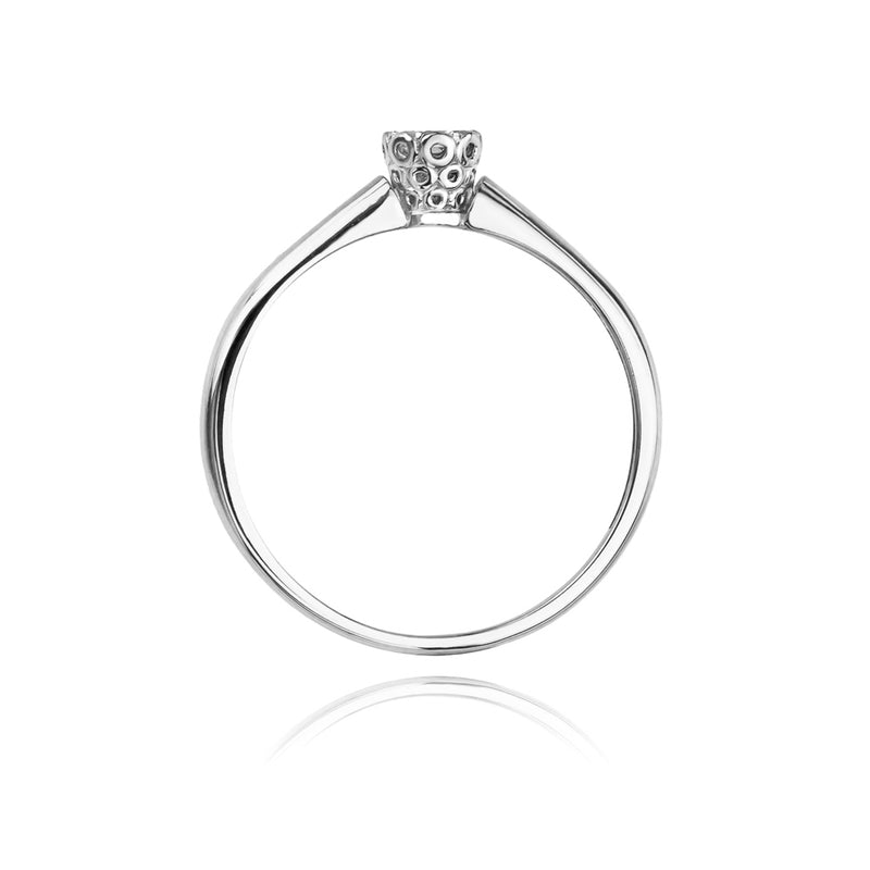 Inel Aur 14K cu Diamant Natural 0.13 ct, imaginea 6 din 10