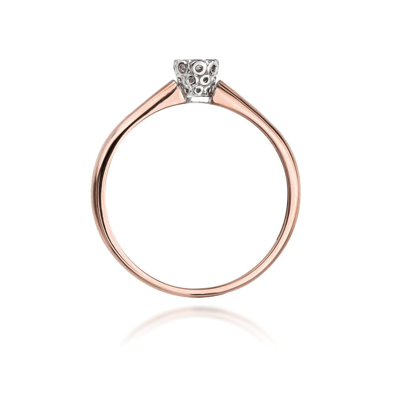 Inel Aur 14K cu Diamant Natural 0.13 ct, imaginea 10 din 10