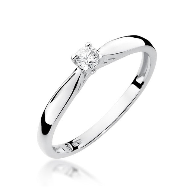 Inel Aur 14K cu Diamant Natural 0.10 ct, imaginea 4 din 11