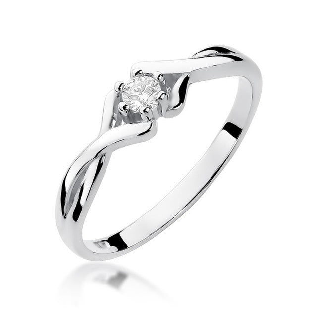 Inel Aur 14K cu Diamant Natural 0.10 ct, imaginea 4 din 11
