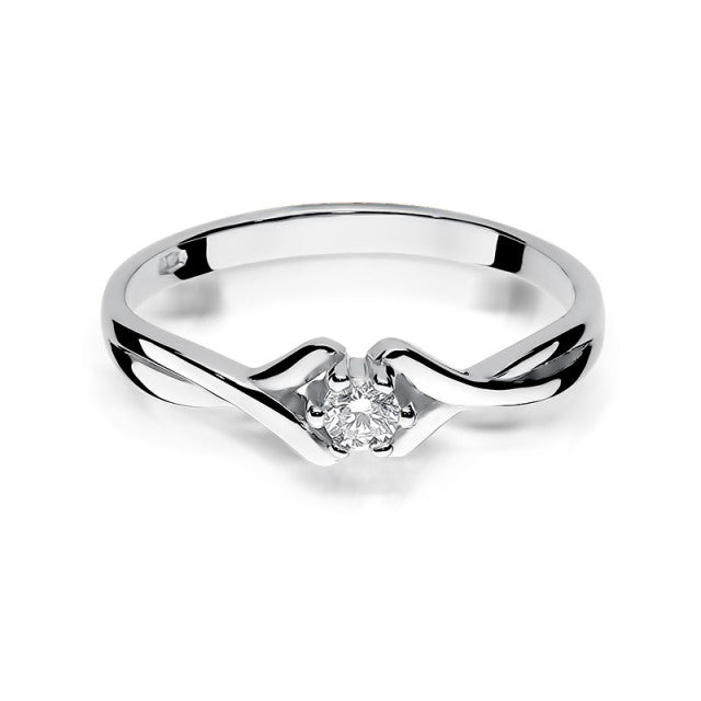 Inel Aur 14K cu Diamant Natural 0.10 ct, imaginea 5 din 11