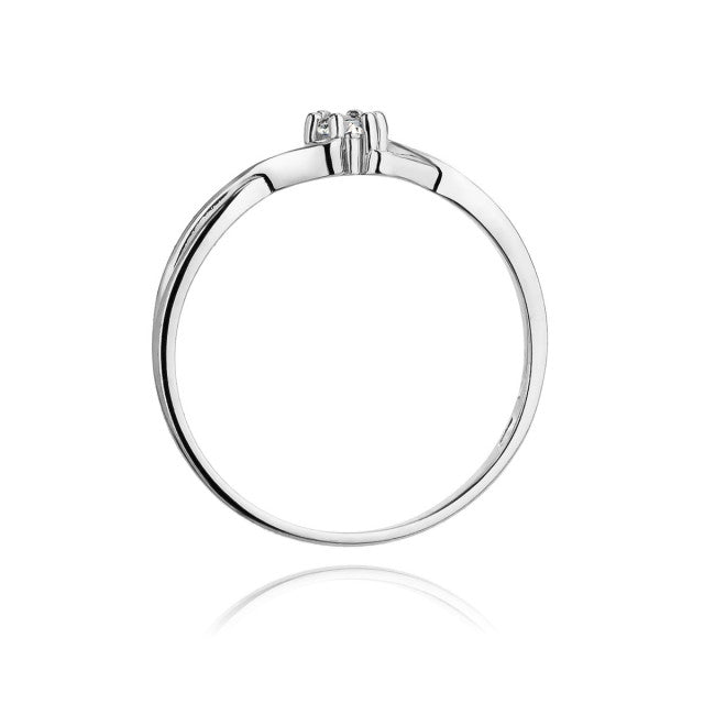 Inel Aur 14K cu Diamant Natural 0.10 ct, imaginea 6 din 11
