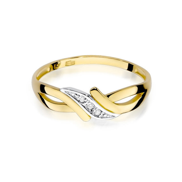 Inel Aur 14K cu Diamante Naturale 0.02 ct, imaginea 2 din 11