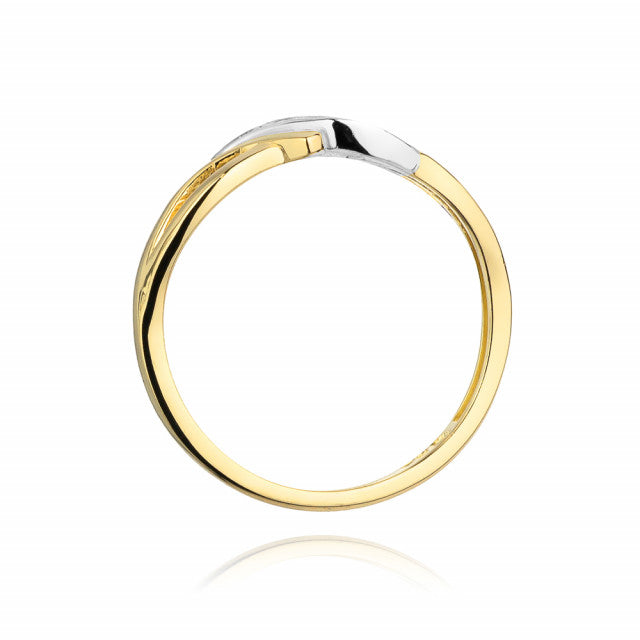 Inel Aur 14K cu Diamante Naturale 0.02 ct, imaginea 3 din 11