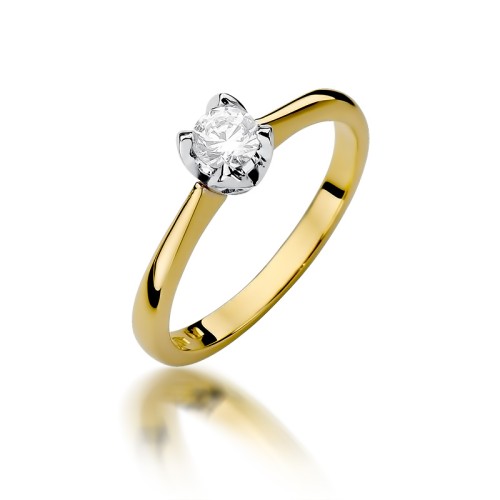 Inel Aur 14K cu Diamant Natural 0.30 ct, imaginea 3 din 10