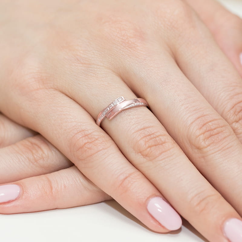 Inel Aur 14K cu Diamante Naturale 0.02 ct, imaginea 11 din 11