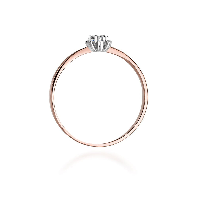 Inel Aur 14K cu Diamant Natural 0.10 ct, imaginea 10 din 11