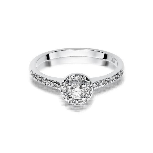 Inel Aur 14K cu Diamante Naturale 0.28 ct, imaginea 5 din 11