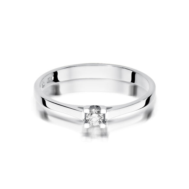 Inel Aur 14K cu Diamant Natural 0.09 ct, imaginea 5 din 11