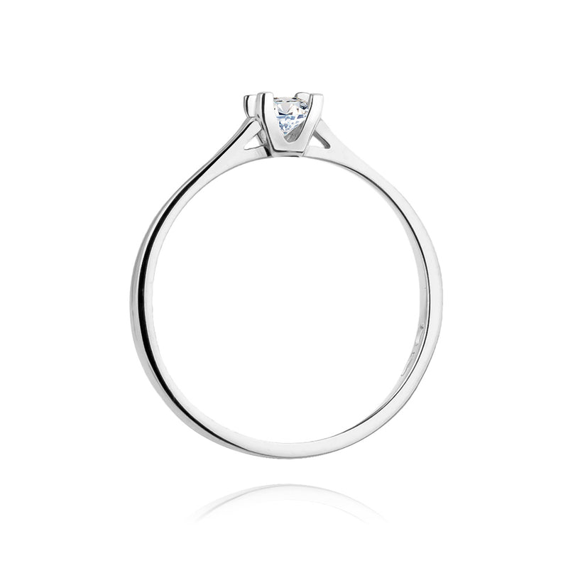 Inel Aur 14K cu Diamant Natural 0.09 ct, imaginea 6 din 11