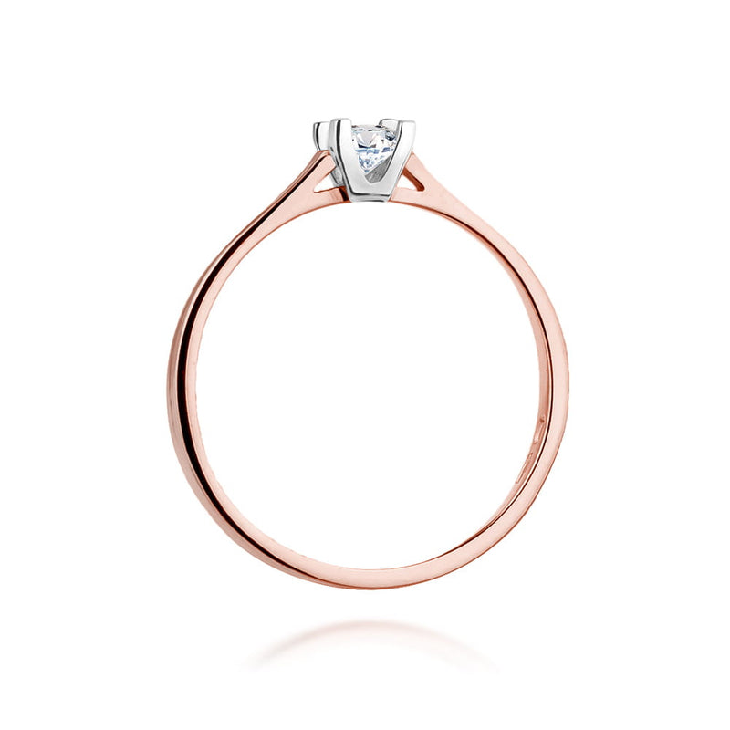 Inel Aur 14K cu Diamant Natural 0.09 ct, imaginea 10 din 11