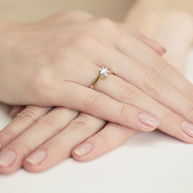 Inel Aur 14K cu Diamant Natural 0.25 ct, imaginea 7 din 11