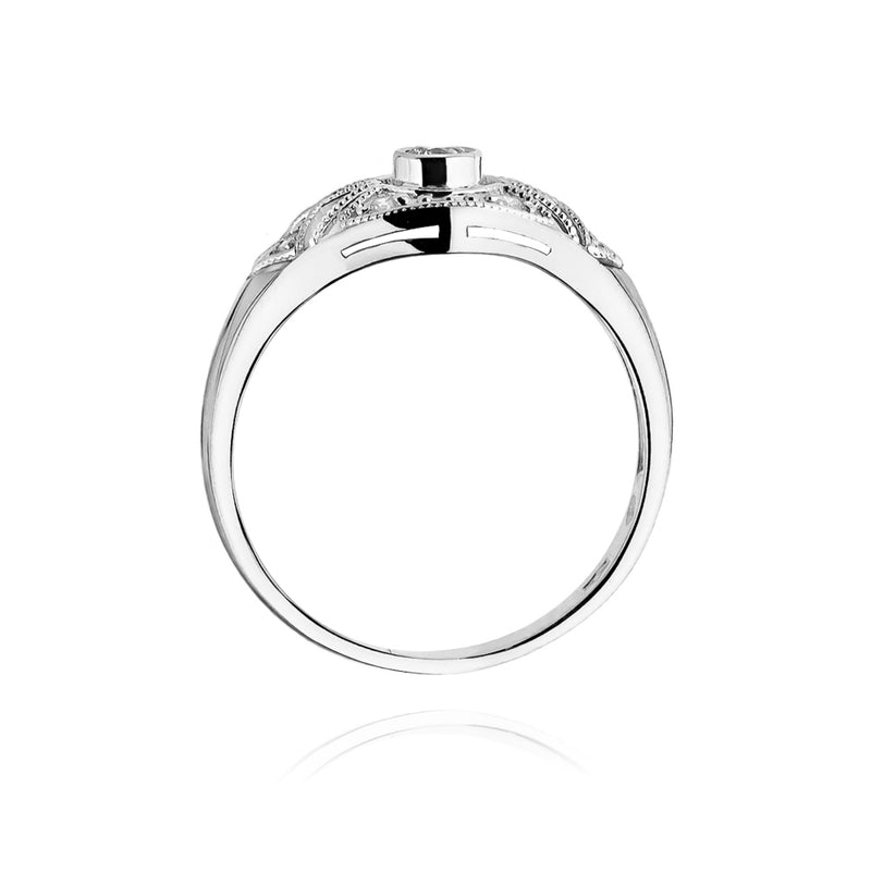 Inel Aur 14K cu Diamante Naturale 0.19 ct, imaginea 6 din 11