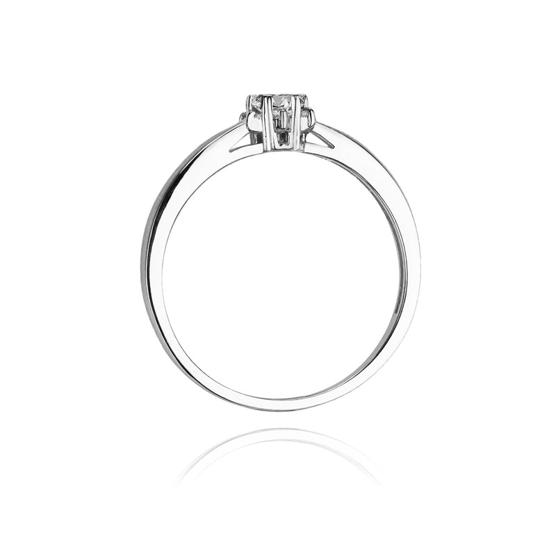 Inel Aur 14K cu Diamante Naturale 0.15 ct, imaginea 6 din 11