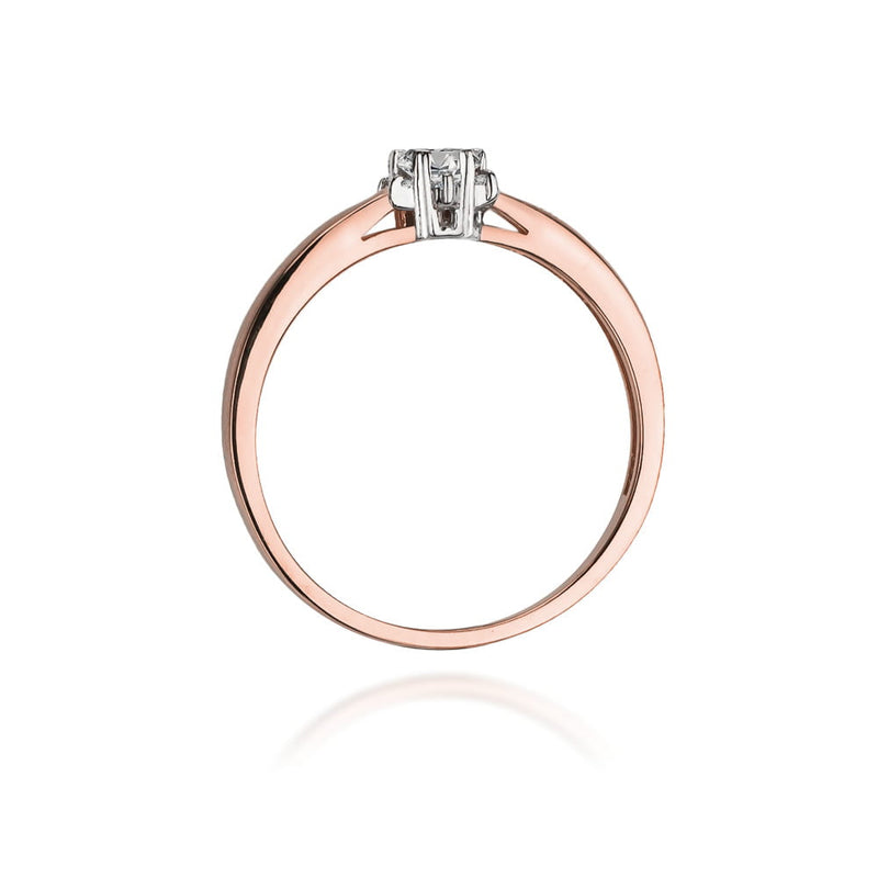 Inel Aur 14K cu Diamante Naturale 0.15 ct, imaginea 10 din 11