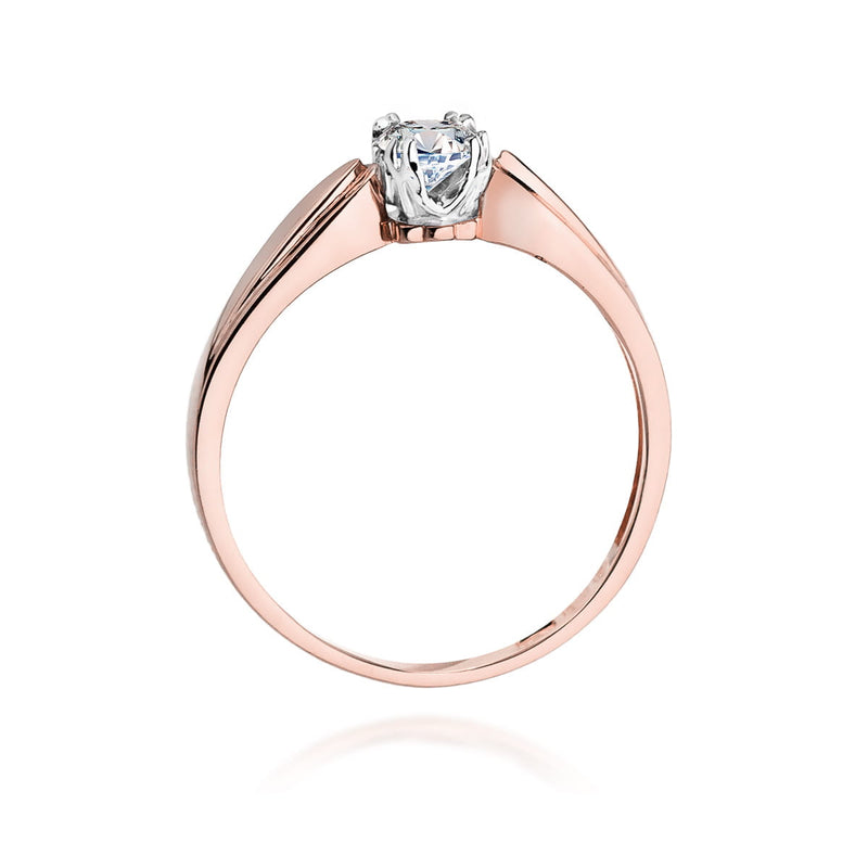 Inel Aur 14K cu Diamant Natural 0.24 ct, imaginea 10 din 11