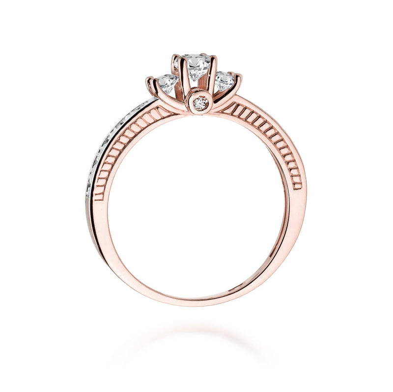 Inel Aur 14K cu Diamante Naturale 0.42 ct, imaginea 10 din 10