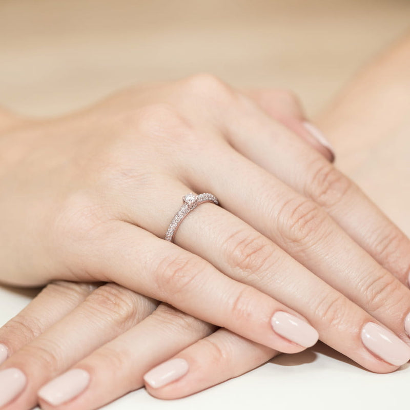 Inel Aur 14K cu Diamante Naturale 0.36 ct, imaginea 11 din 11