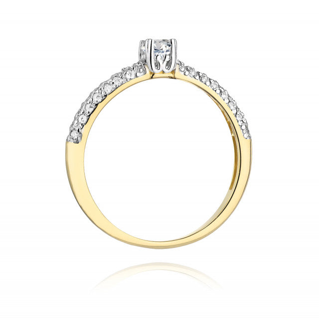 Inel Aur 14K cu Diamante Naturale 0.36 ct, imaginea 3 din 11