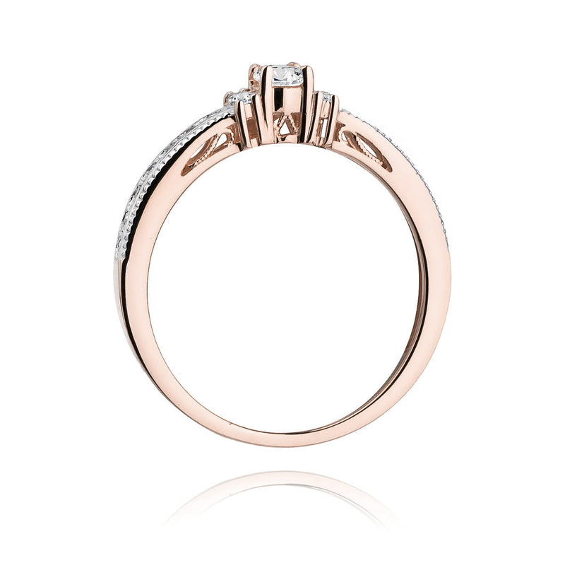Inel Aur 14K cu Diamante Naturale 0.23 ct, imaginea 10 din 11