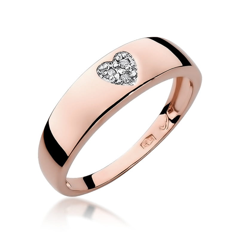 Inel Aur 14K cu Diamante Naturale 0.03 ct, imaginea 8 din 11