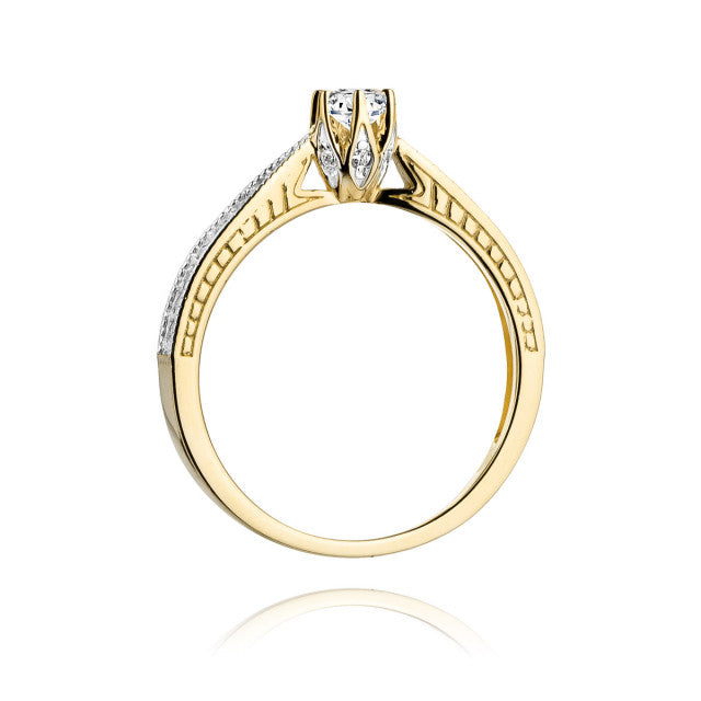 Inel Aur 14K cu Diamante Naturale 0.30 ct, imaginea 3 din 11