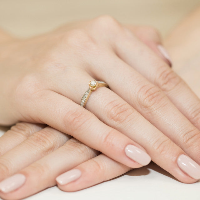 Inel Aur 14K cu Diamante Naturale 0.30 ct, imaginea 7 din 11