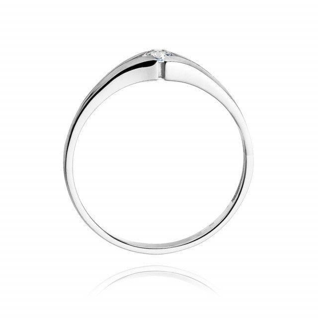 Inel Aur 14K cu Diamant Natural 0.08 ct, imaginea 5 din 11