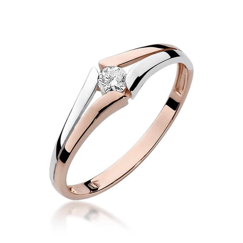 Inel Aur 14K cu Diamant Natural 0.08 ct, imaginea 8 din 11