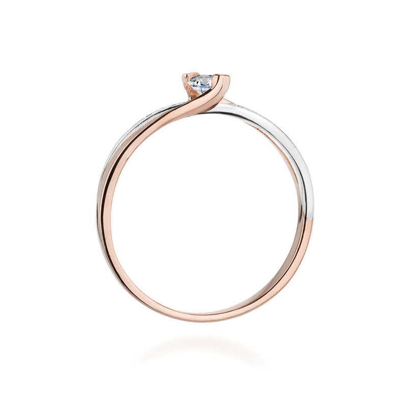 Inel Aur 14K cu Diamante Naturale 0.13 ct, imaginea 10 din 11