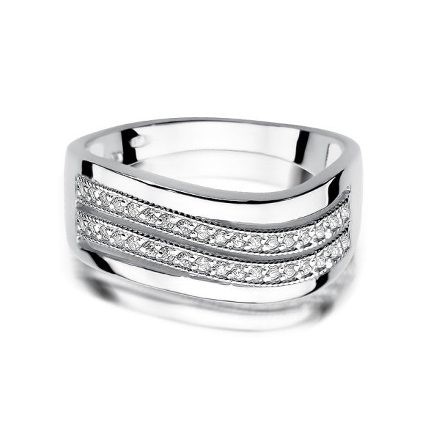 Inel Aur 14K cu Diamante Naturale 0.18 ct, imaginea 5 din 11