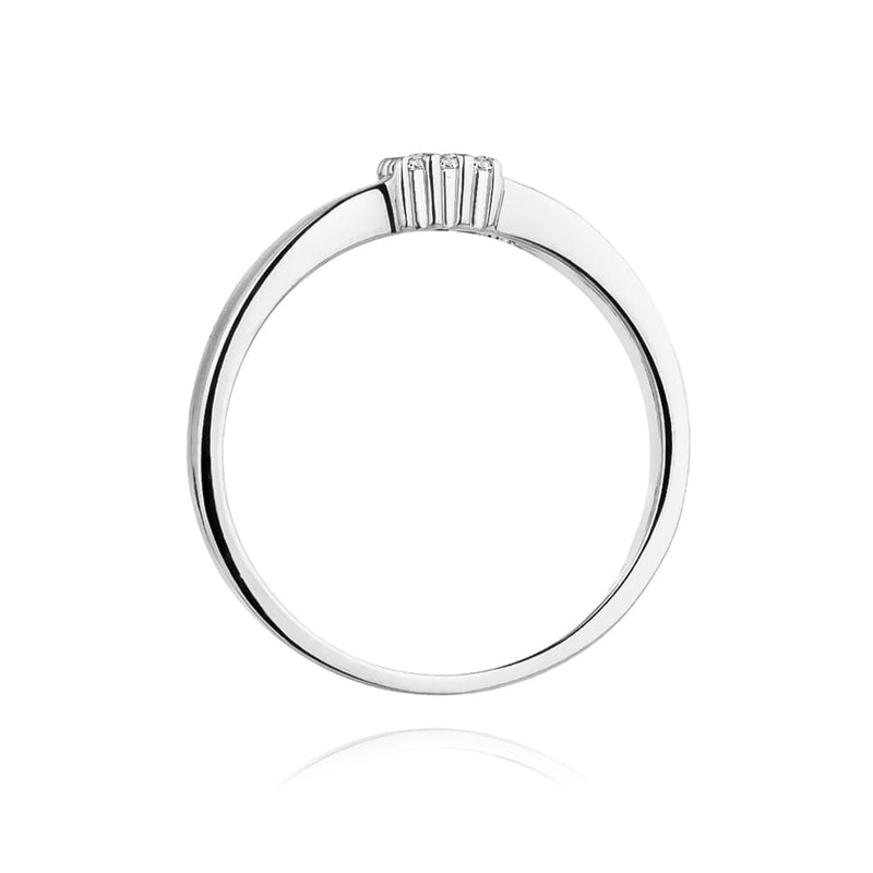 Inel Aur 14K cu Diamante Naturale 0.08 ct, imaginea 8 din 9