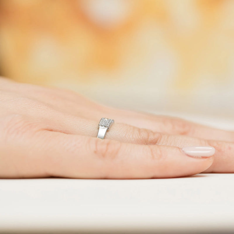 Inel Aur 14K cu Diamante Naturale 0.21 ct, imaginea 8 din 13