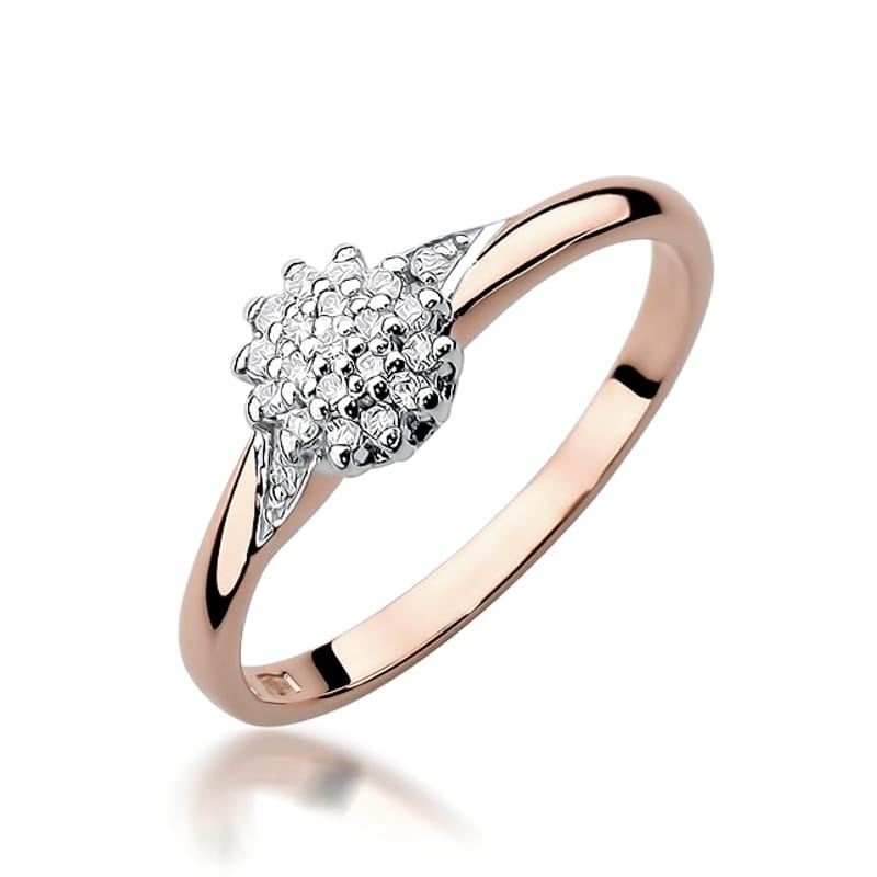 Inel Aur 14K cu Diamante Naturale 0.11 ct, imaginea 8 din 11
